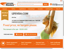 Tablet Screenshot of lifevisa.com